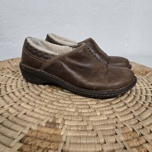 UGG Brown Distressed Leather Loafer